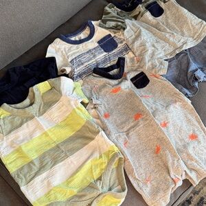 GAP Kids Striped, solid,camo and Dino Print Tops/one piece top/shorts